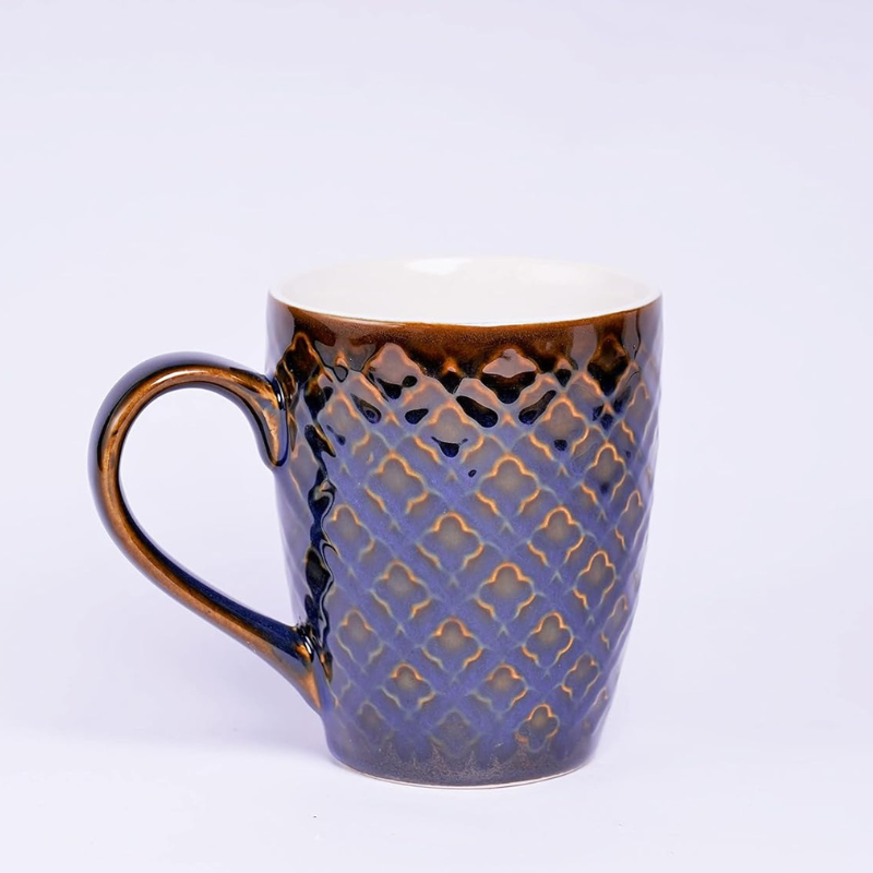 Ceramic Milk Mug New Design Blue