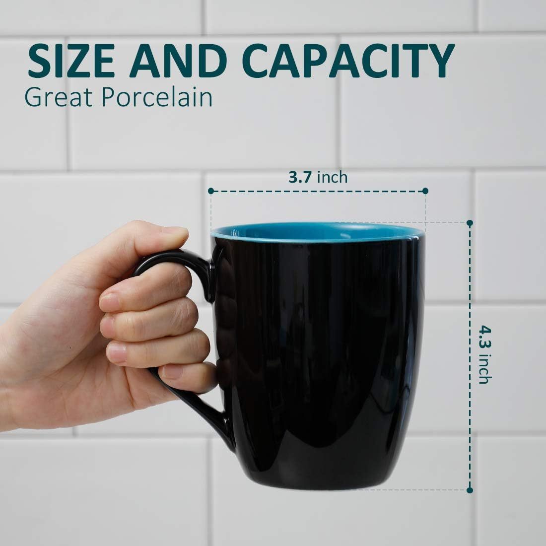 Black Glossy Multi color Mugs